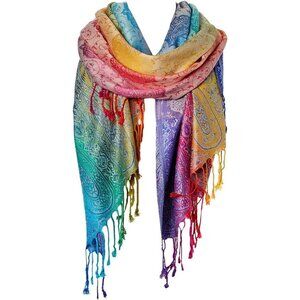 Women's Yellow Luxury Silk Satin Scarf Shawl Wrap Elegant and Stylish Accessory